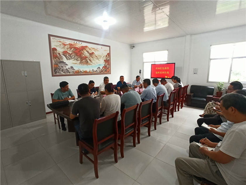 博陽機(jī)械“傳承紅色基因，發(fā)揮表率作用”主題黨日活動圓