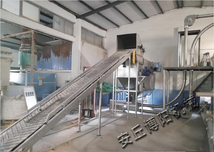 硫磺粉用自動(dòng)拆包機(jī)拆完如何處理？