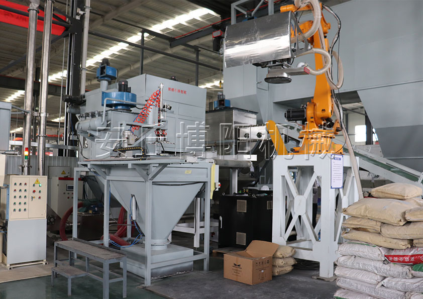 塑料顆粒自動(dòng)拆包機(jī)械手 全自動(dòng)拆包機(jī)器人的產(chǎn)品特點(diǎn)