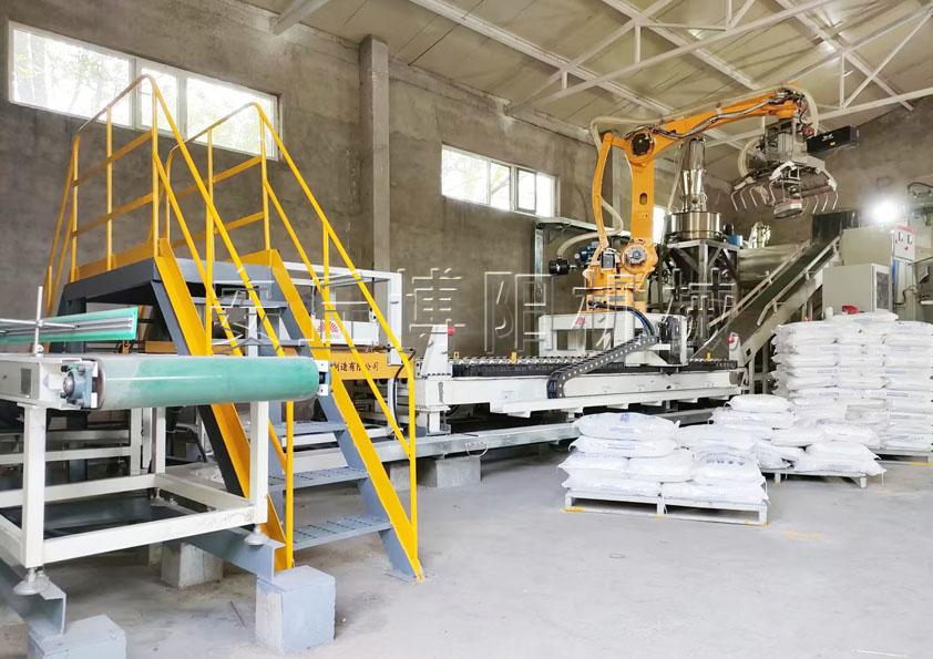 四聚乙醛自動拆包機械手工業(yè)原理 全自動拆包機器人產(chǎn)品特點