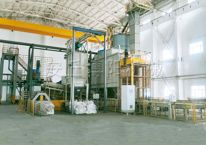 側(cè)切式全自動噸袋拆包機生產(chǎn)線方案